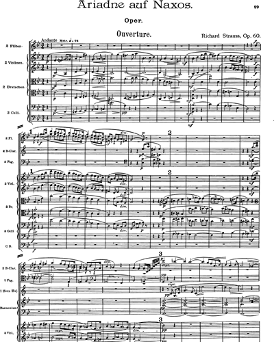 Ariadne auf Naxos (II). Overture
