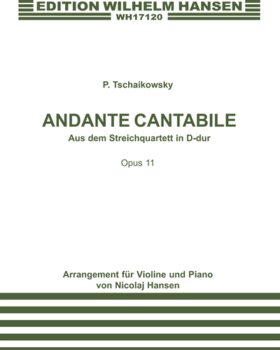 Andante cantabile (Arrangement für Violine und Piano)