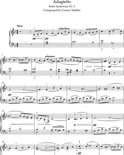 Adagietto (from Symphony No. 5)