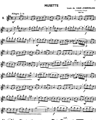 La Flûte Classique, Vol. 3: Musette in G major