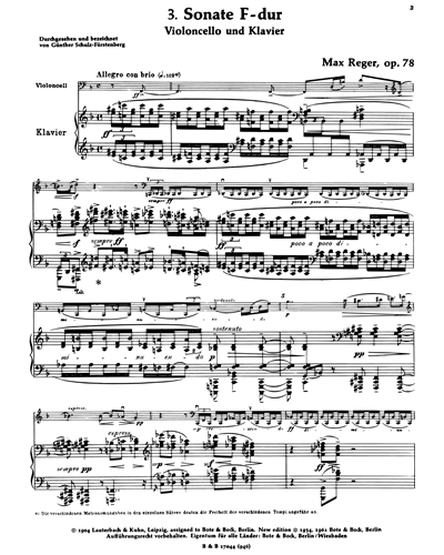 3. Sonata F Major op. 78