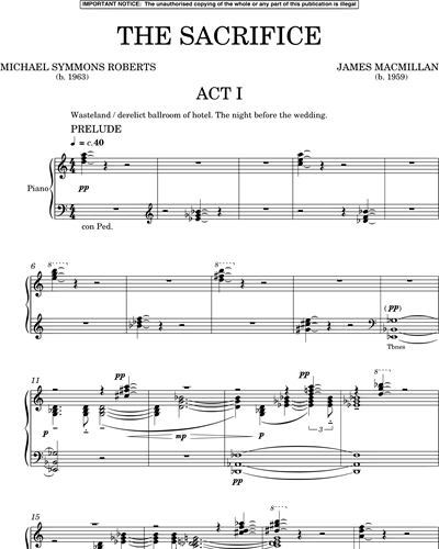 [Act 1] Opera Vocal Score