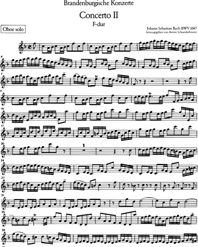 Brandenburgisches Konzert Nr. 2 F-dur BWV 1047