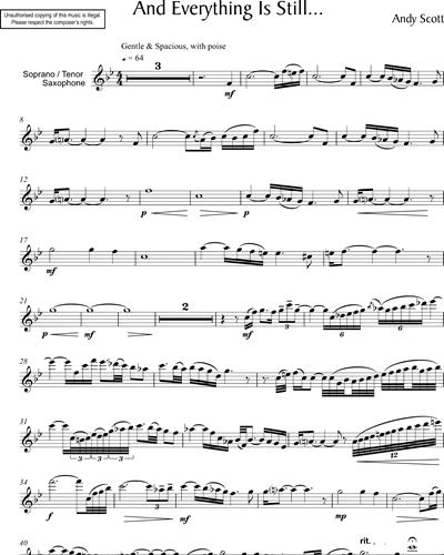 Tenor Saxophone/Soprano Saxophone (Alternative)