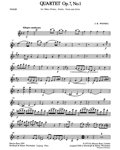 Quartett op. 7 Nr. 1 + 2