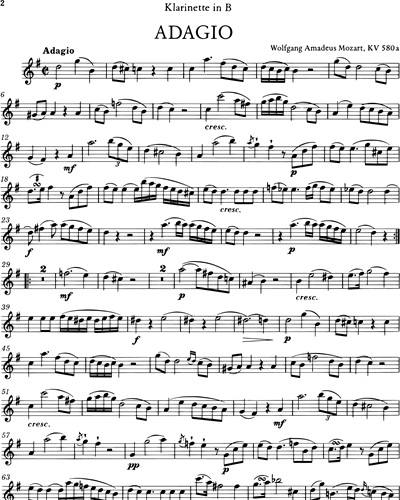 Adagio in F major, KV 580a