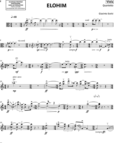 [String Quartet] Viola