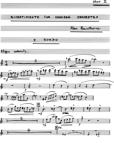 Divertimento for Chamber Orchestra