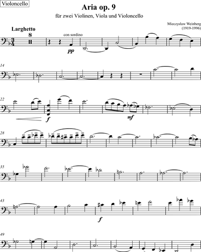 Aria, op. 9 and Capriccio, op. 11