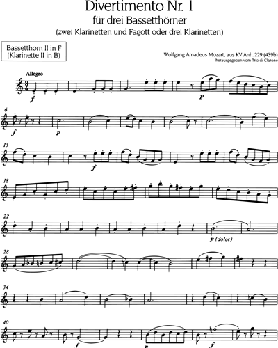 Basset Horn 2/Clarinet 2 (Alternative)