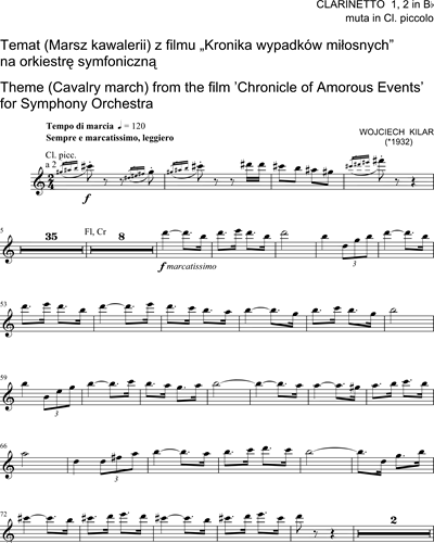 Clarinet in Bb 1 & Clarinet in Bb 2/Clarinet in Eb