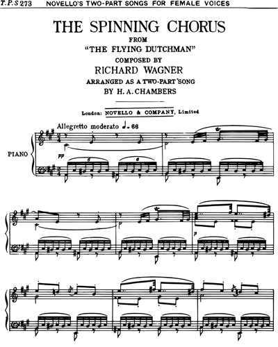 The Spinning Chorus (from "The Flying Dutchman")