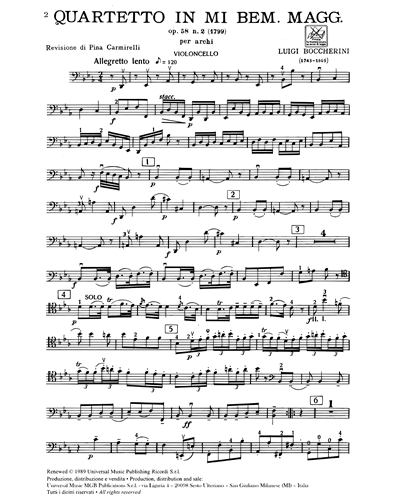 Quartetto in Mi♭ maggiore Op. 58 n. 2