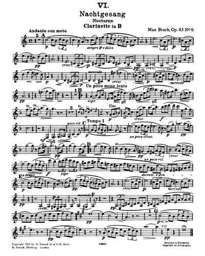 Eight Pieces, op. 83 (No. 6 in G minor)