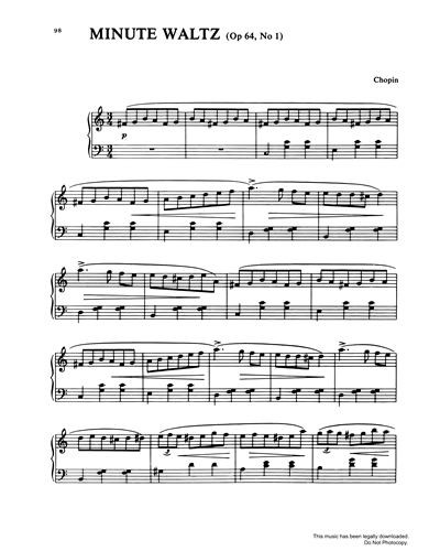 Minute Waltz Op.64, No.1
