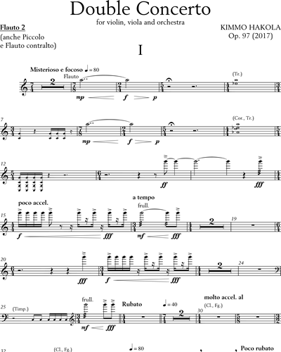 Flute 2/Piccolo/Contralto Flute