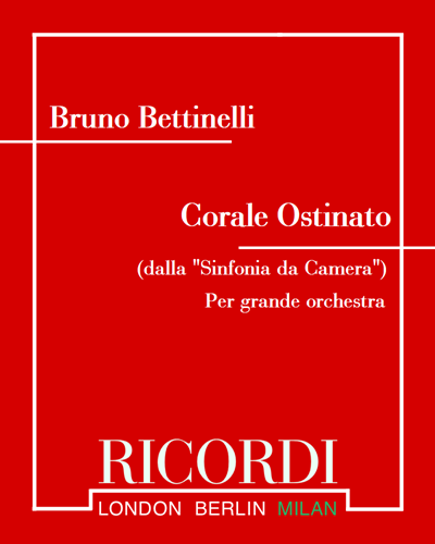 Corale Ostinato (from 'Sinfonia da Camera')