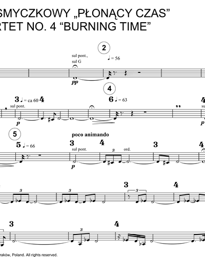String Quartet No. 4 "Burning Time"