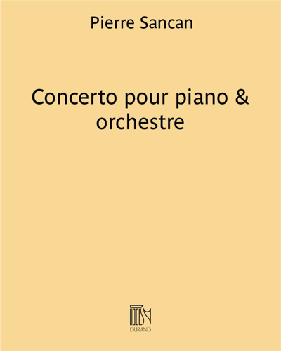 Concerto pour piano & orchestre