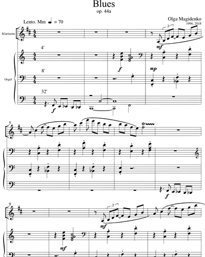 Blues, op. 44a │ DEAr HEiDElBErG, op. 45