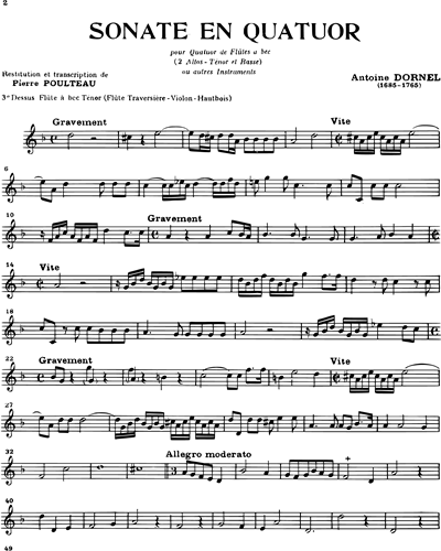 Tenor Recorder/Flute 3 (Alternative)/Violin 3 (Alternative)/Oboe (Alternative)