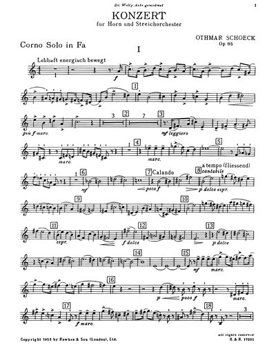 Horn Concerto, op. 65