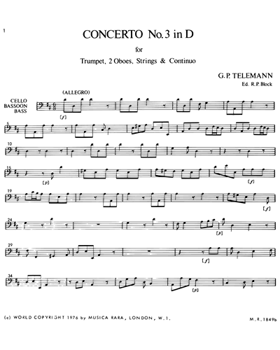 Concerto in D-dur TWV 53:D2