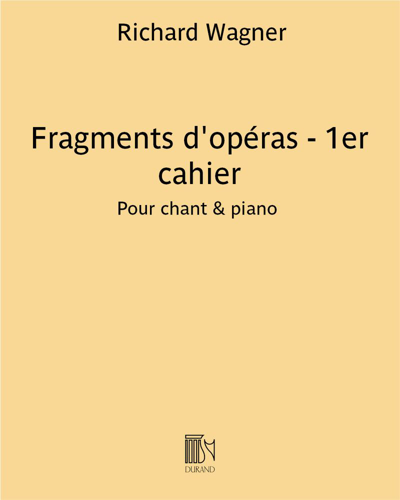 Fragments d'opéras - 1er cahier