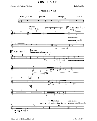 Clarinet 3 in Bb/Bass Clarinet