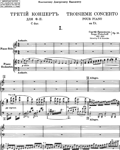 Piano Concerto No. 3 in C major, op. 26