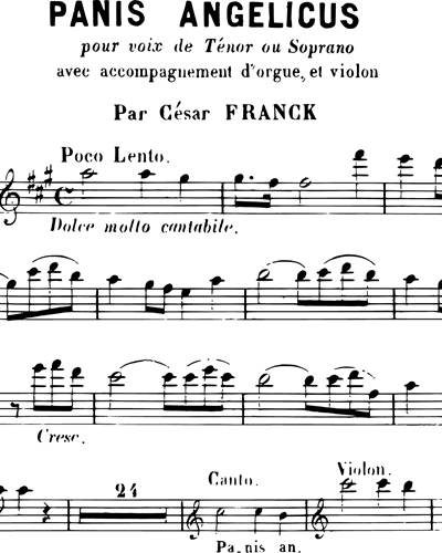 Panis Angelicus No. 14 (Extraite de la Messe Solannelle)