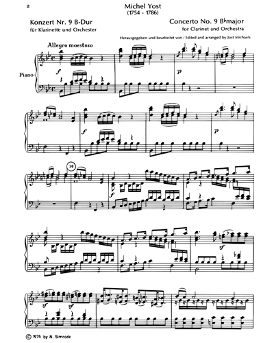 Clarinet Concerto No. 9 in B-flat
