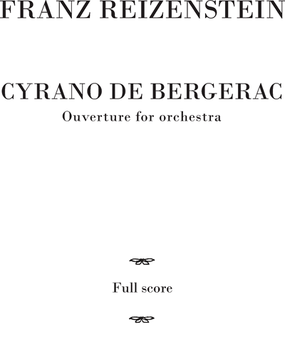 Ouverture: Cyrano de Bergerac