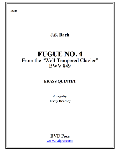 Fugue No. 4, BWV 849 (from 'The Well-Tempered Clavier')