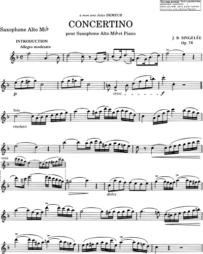 3rd and 5th Solos de Concert & Concertino, op. 78