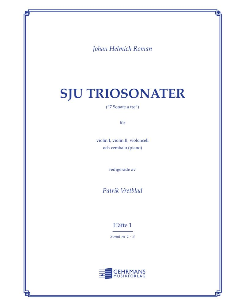 Seven Trio Sonatas, Book 1