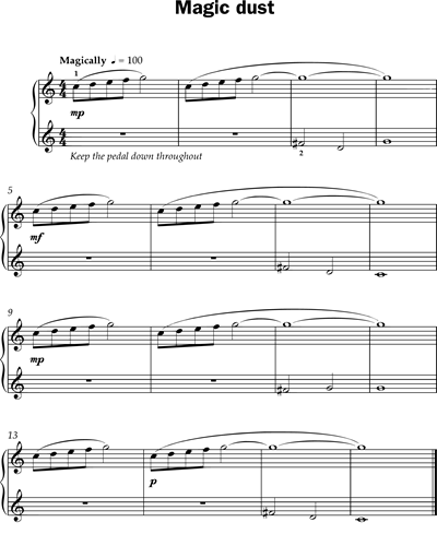 Magic dust (from 'Improve Your Sight-Reading! A Piece a Week Piano Grade 1')