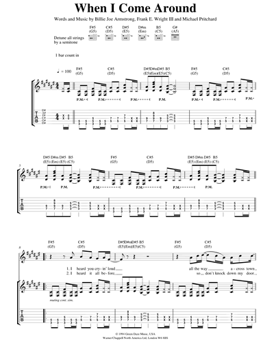 When I Come Around Sheet Music by Green Day | nkoda | Free 7 days trial