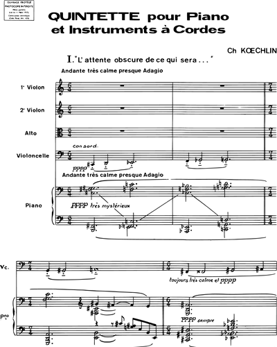 Quintette Op. 80