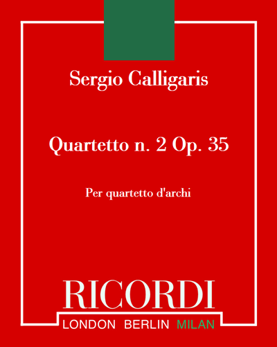 Quartetto n. 2 Op. 35 (Toccata, Adagio e Fuga)