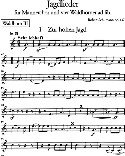 Jagdlieder op. 137