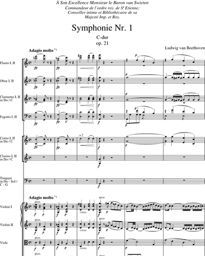Symphony No. 1 in C major, op. 21