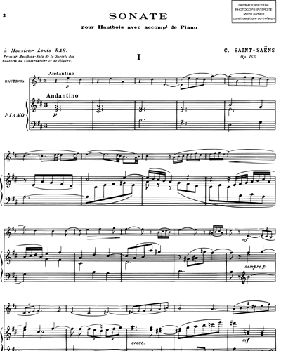 Oboe Sonata, op. 166