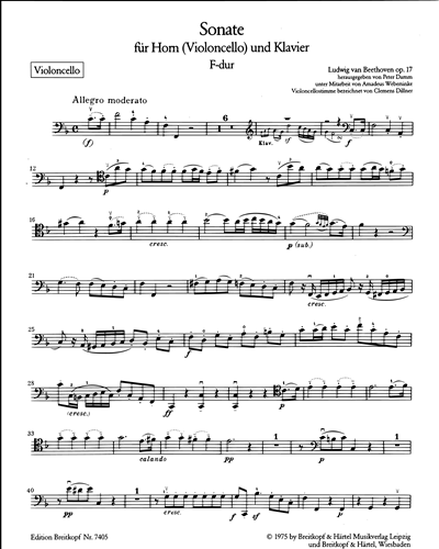 Sonata in F major, op. 17