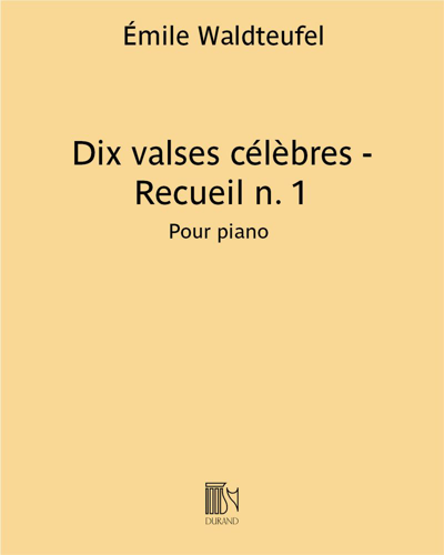 Dix valses célèbres - Recueil n. 1