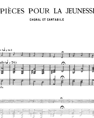 Choral et Cantabile No. 249 (from Pièces pour la Jeunesse)