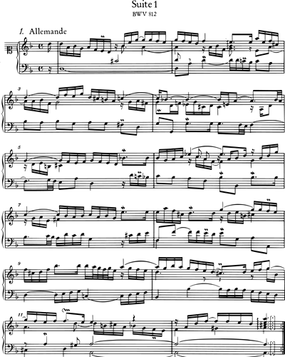 The Six French Suites BWV 812-817