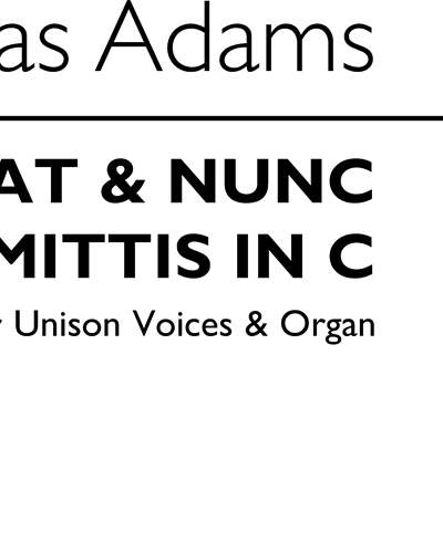 Magnificat & Nunc dimittis (in C)