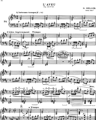 Le Piano Classique, Vol.1: L'Aveu, op. 125 No. 12