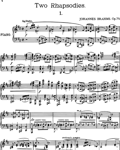 Rhapsody Op. 79 n. 1